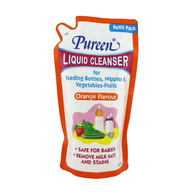 Pureen Liquid Cleanser Orange Scent Refill Pack 600ml