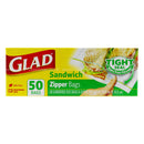 Glad Zipper Sandwich Bag 50pcs/pack