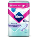 Libresse SensitiV Maxi Night Wings (32cm) 12pcs x 3