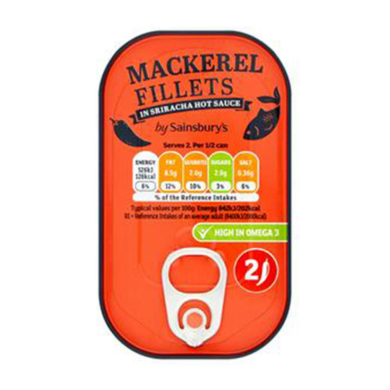 Sainsburys Mackerel Fillet In Sriracha Sauce 125g