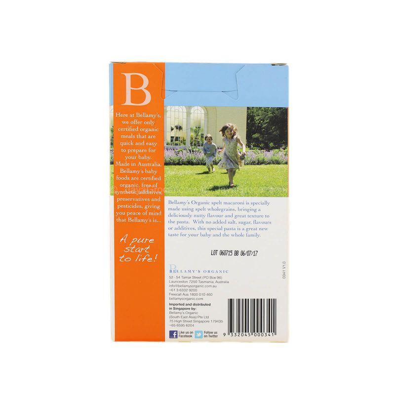 Bellamy’s Organic Spelt Macaroni 200g