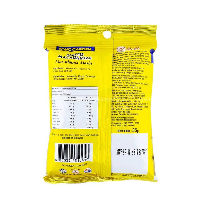 Tong Garden Salted Macadamias Nut 35g