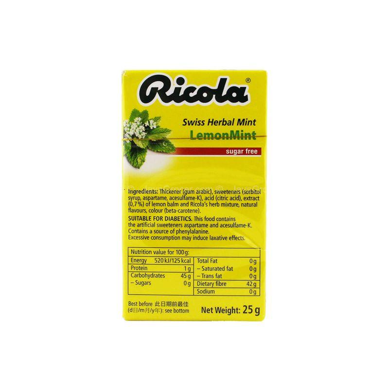 Ricola Fresh Pearls Lemon Mint Swiss Herbal Mint 25g