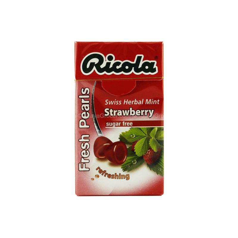 Ricola Fresh Pearls Strawberry Swiss Herbal Mint 25g