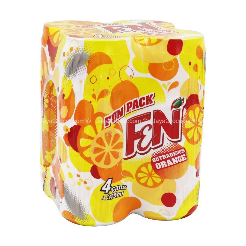 F&N Fun Flavours Outrageous Orange Carbonated Drink 325ml