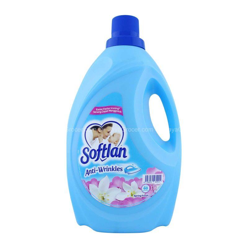 Softlan Fabric Softener Spring Fresh Scent Blue 3L
