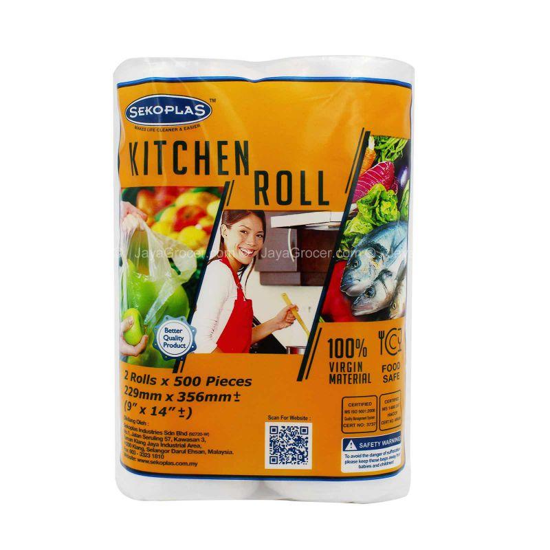 Sekoplas Kitchen Roll 500pcs x 2rolls