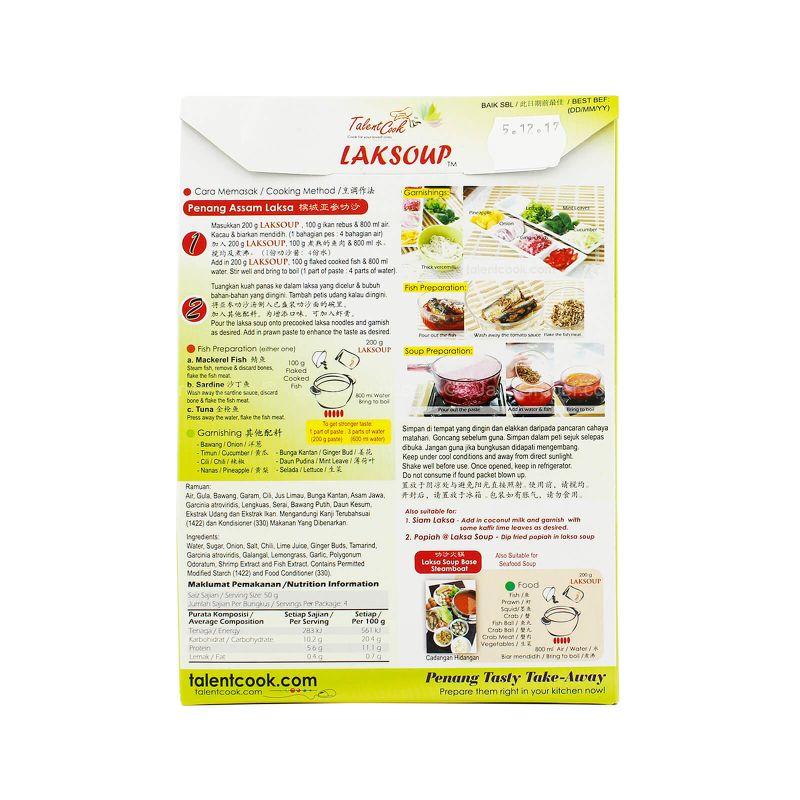 Talent Cook Laksoup Penang Assam Laksa Paste 200g