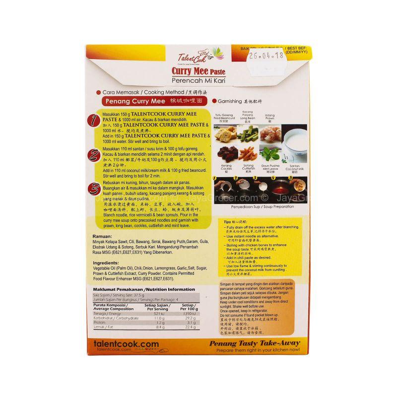 Talent Cook Curry Mee Paste 150g