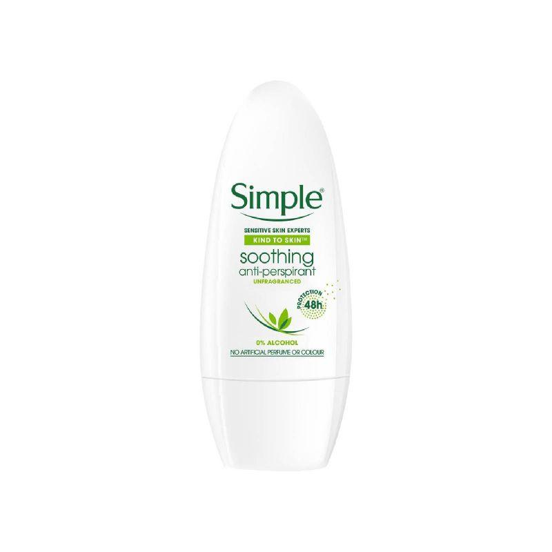 Simple Soothing Anti-Perspirant Roll-On Deodorant 50ml
