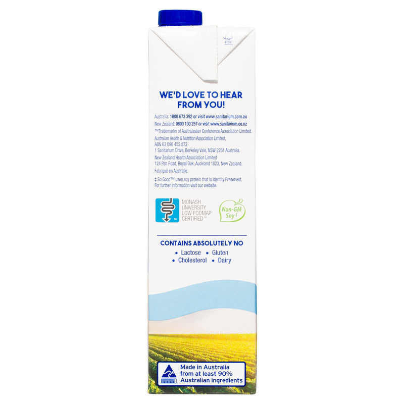 Sanitarium So Good Long-Life Lite Soy Milk 1L