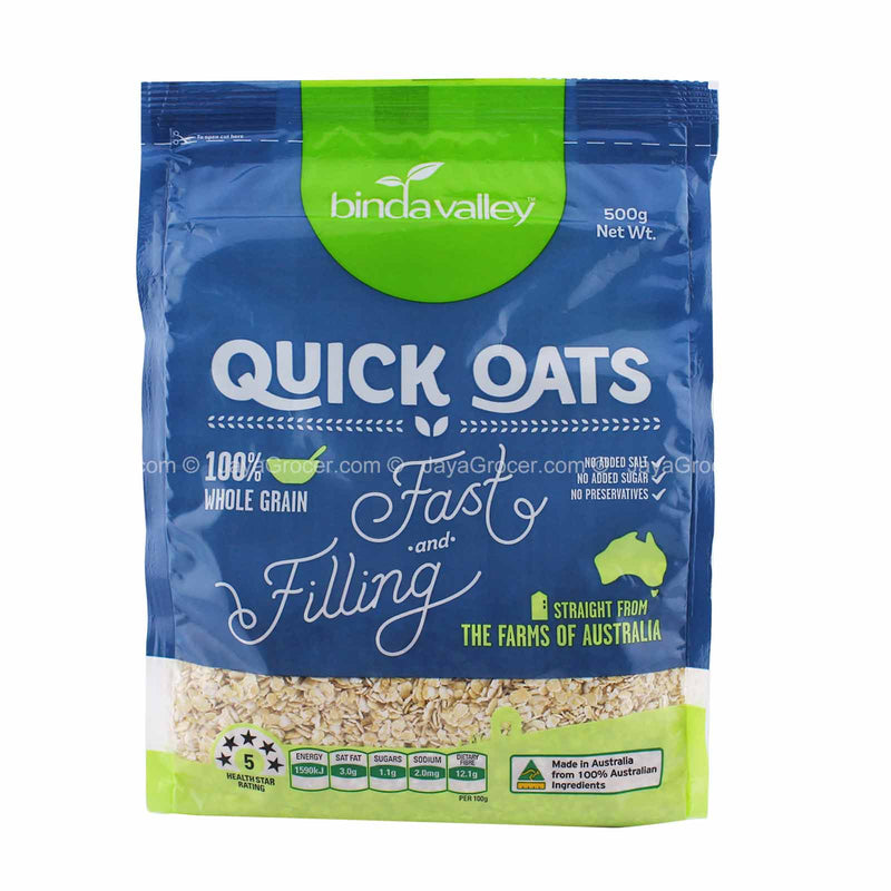 Binda Velley Quick Oats 500g