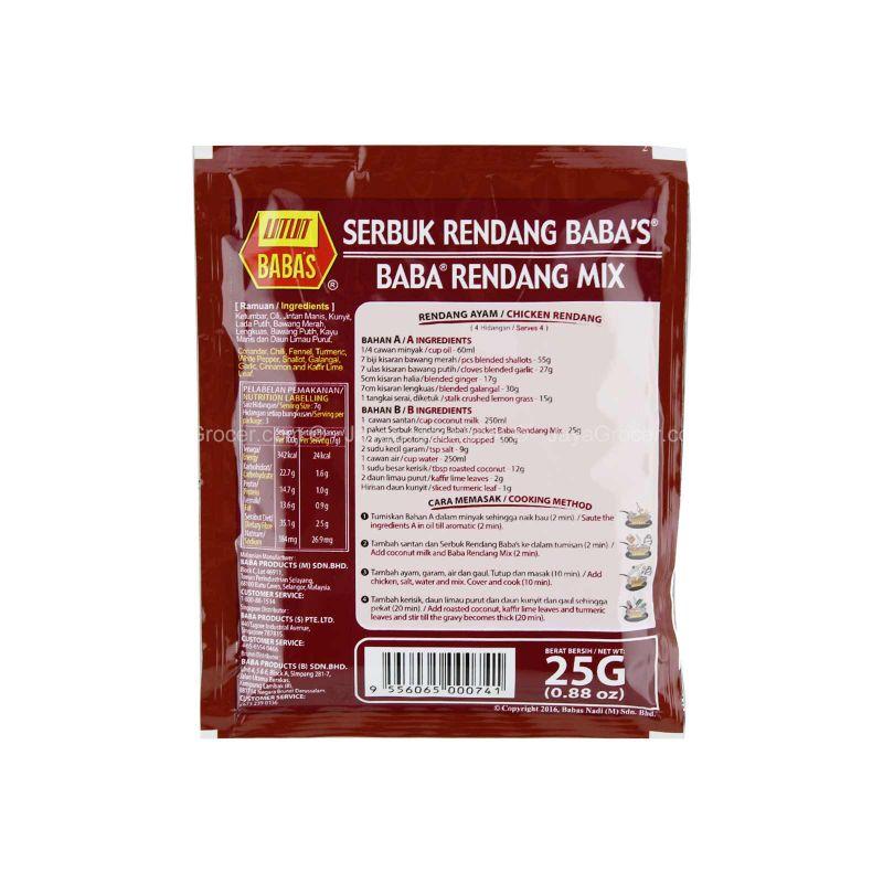 BABA's Rendang Mix 25g