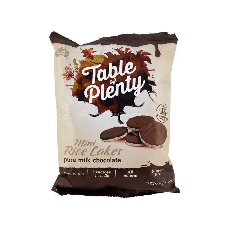 Table of Plenty Pure Milk Chocolate Mini Rice Cakes 60g