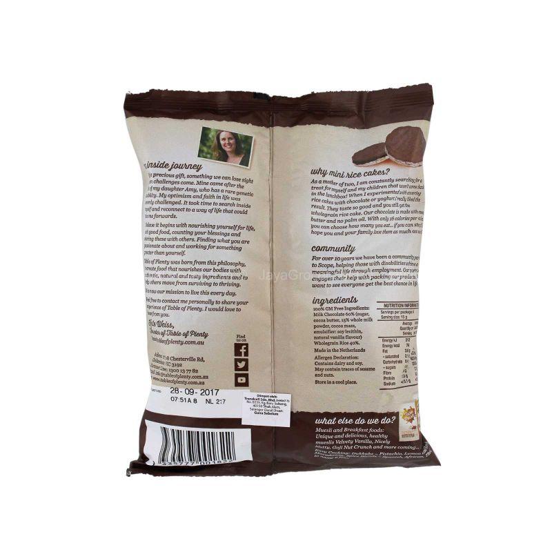 Table of Plenty Pure Milk Chocolate Mini Rice Cakes 60g