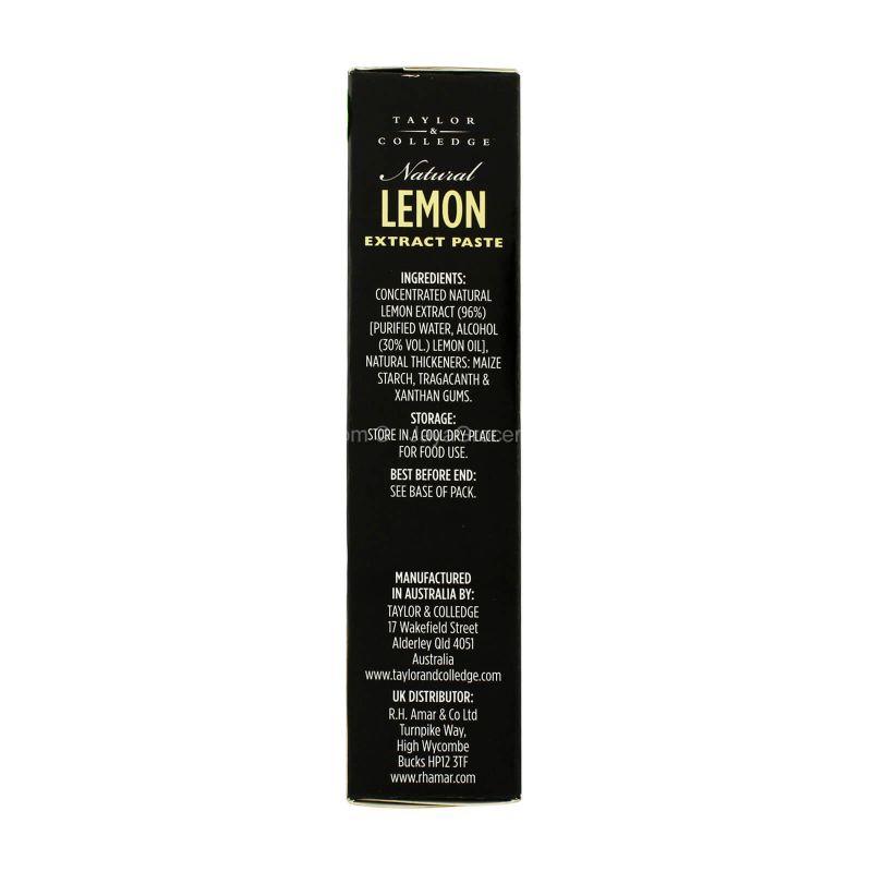 Taylor and Colledge Natural Lemon Extract Paste 40g
