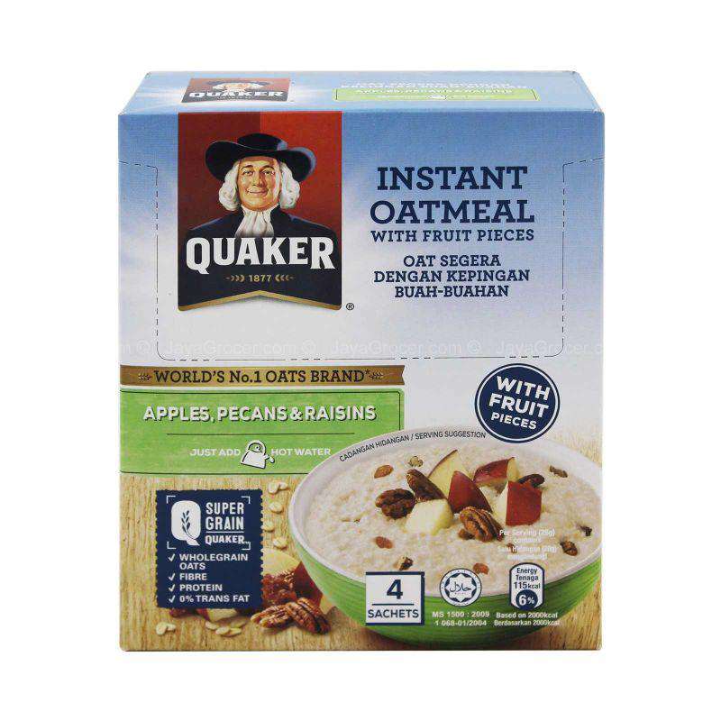 Quaker Instant Oatmeal with Fruit Pieces 168g