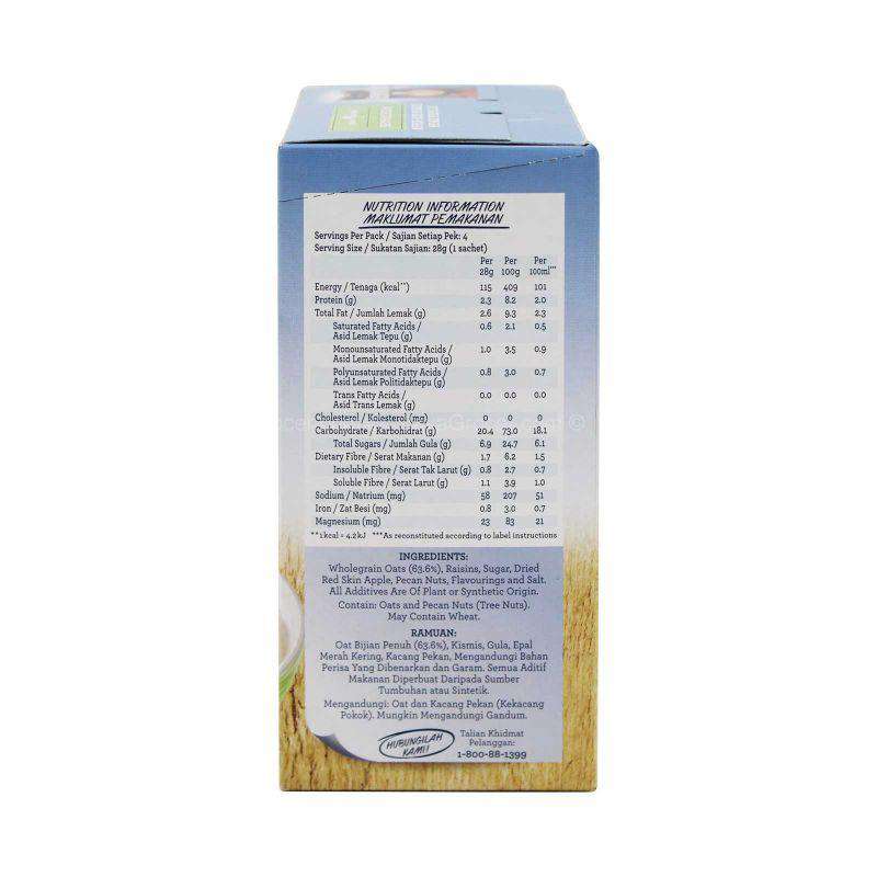 Quaker Instant Oatmeal with Fruit Pieces 168g