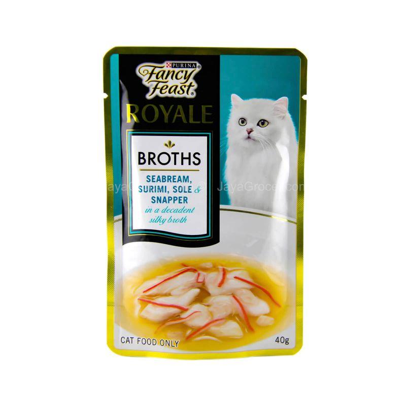 Purina Fancy Feast Royale Seabream Surimi Sole & Snapper in a Decadent Silky Broth 40g