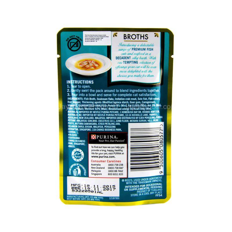 Purina Fancy Feast Royale Seabream Surimi Sole & Snapper in a Decadent Silky Broth 40g