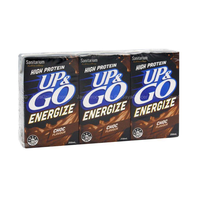 Sanitarium Up and Go Energize Chocolate Flavour 250ml x 3