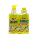 Yuri Ligent Anti-Bacterial Dishwashing Detergent Lemon 1L x 2packs