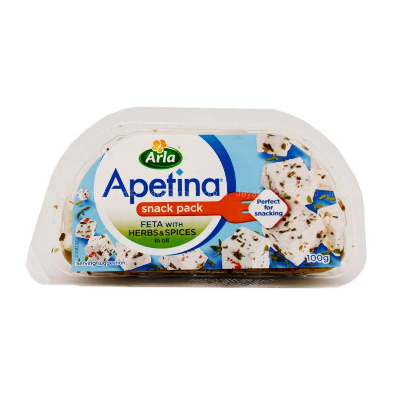 Arla Apetina Feta Cheese Cubes with Herbs & Spices in Oil 100g