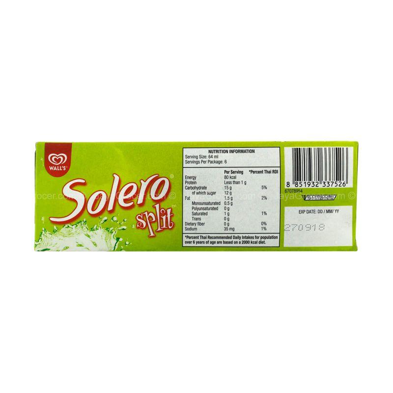 Wall's Solero Split Lime Ice Cream 64ml x 6packs