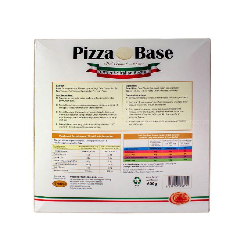 Tricious Pizza Base with Pomodoro Sauce 600g