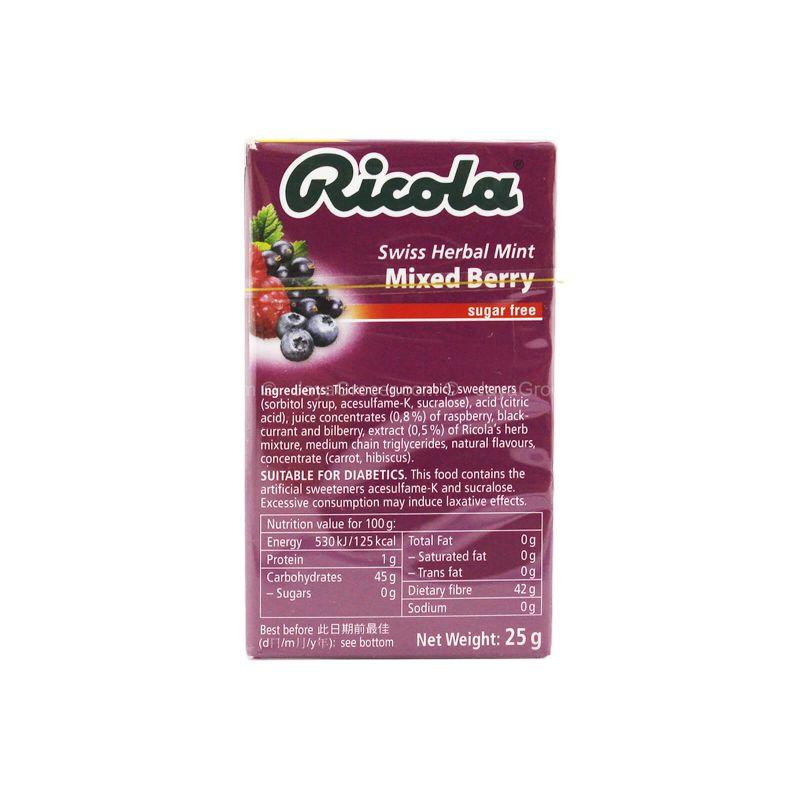 Ricola Fresh Pearls Mixed Berry Swiss Herbal Mint 25g