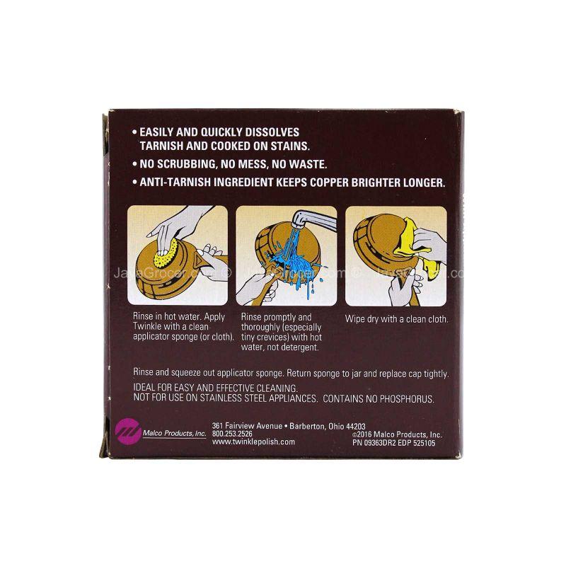 Twinkle Brass & Copper Cleaning Kit with Applicator Sponge 124g