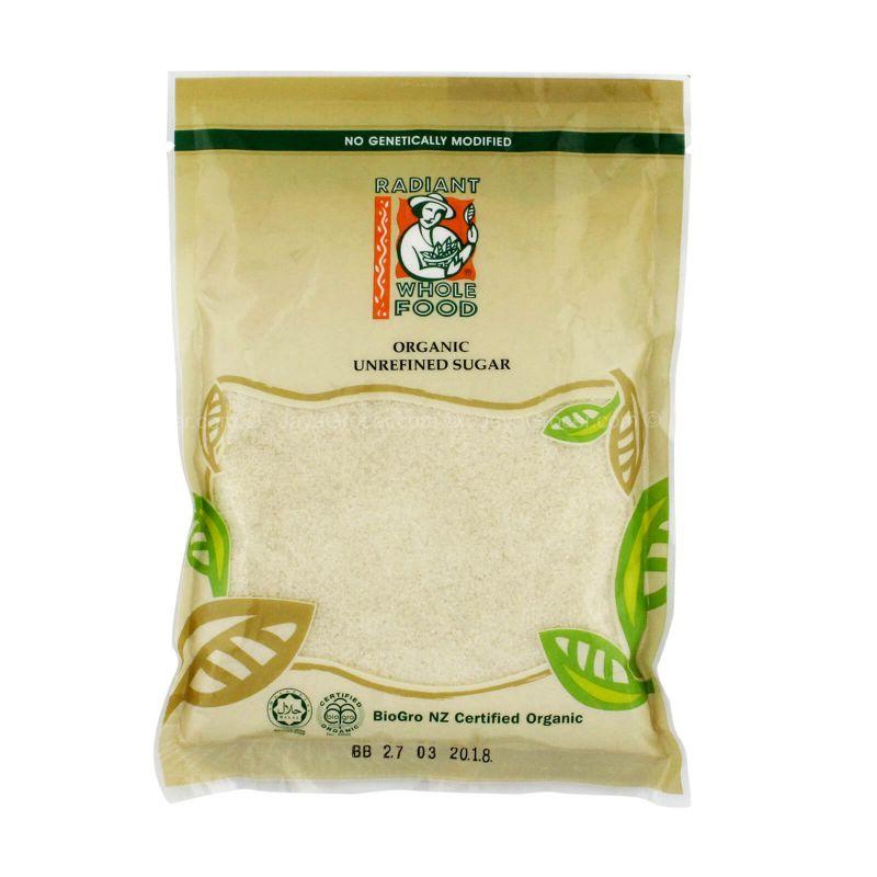 Radiant Whole Food Organic Unrefined Sugar 500g