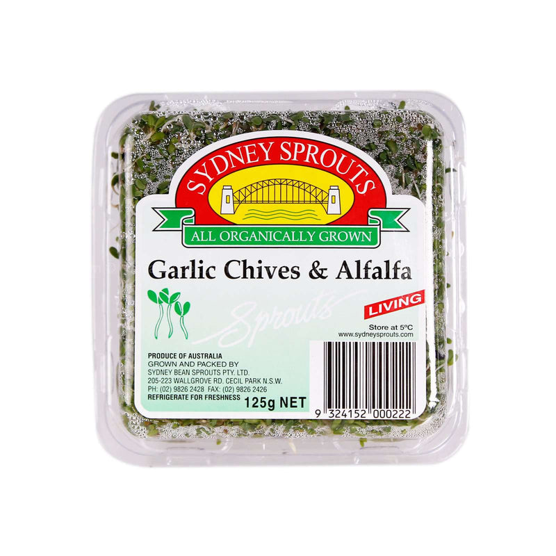 Sydney Sprouts Garlic Chives & Alfalfa Sprouts 125g