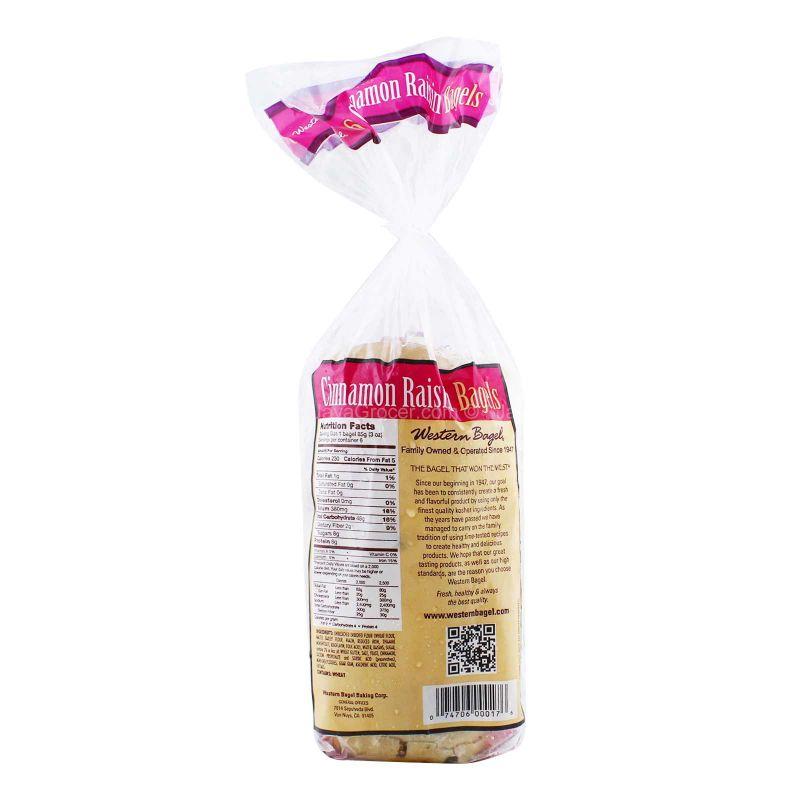 Western Bagel Cinnamon Raisin Bagels 510g