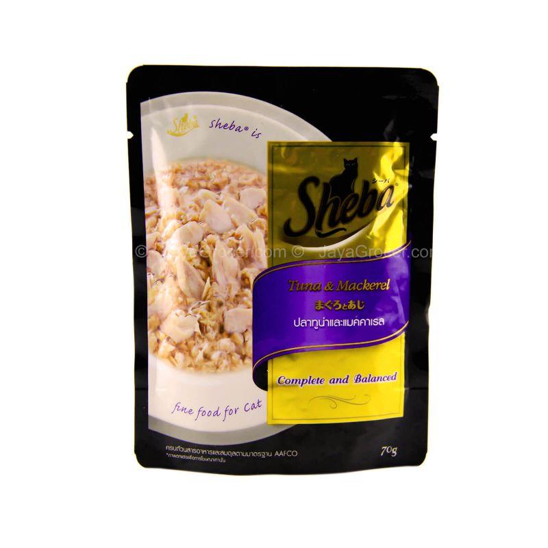 Sheba Pouch Tuna & Mackerel Cat Food 70g
