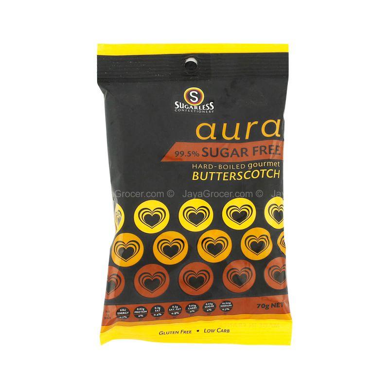 Sugarless Confectionery 99.5% Sugar Free Butterscotch Candy 70g