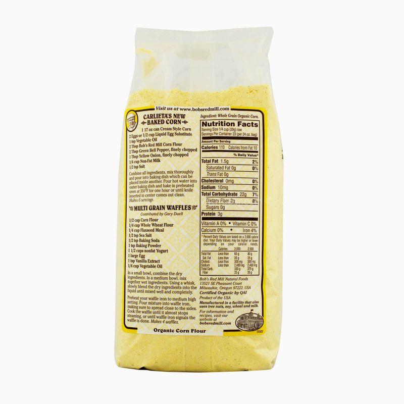 Bob's Red Mill Organic Whole Grain Corn Flour 680g