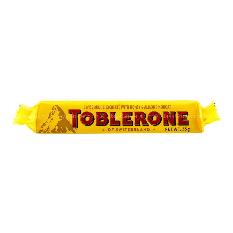 Toblerone Swiss Milk Chocolate with Honey & Almond Nougat 35g