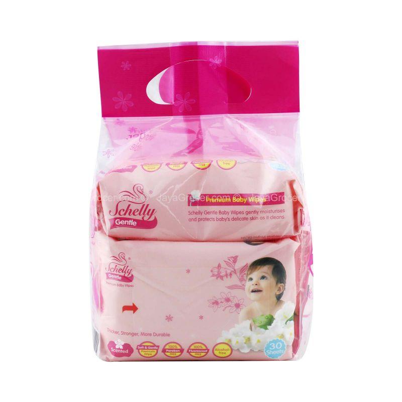 Schelly Gentle Premium Soft Baby Wipes 30sheets x 2packs