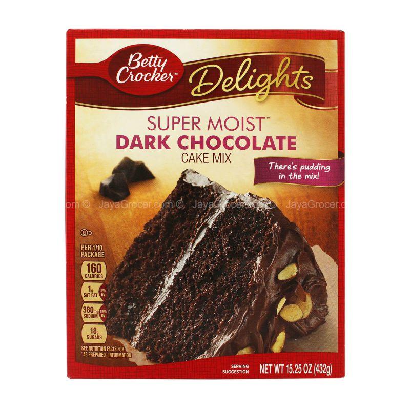 Betty Crocker Delights Super Moist Dark Chocolate Cake Mix 432g