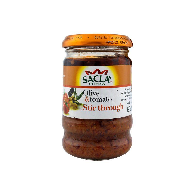 Sacla Italia Olive & Tomato Sauce 190g