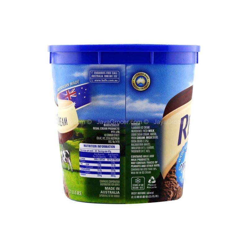 Bulla Real Dairy Chocolate Ice Cream 2L