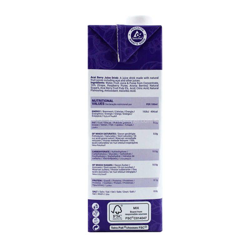 The Berry Company Acai Berry Fruit Juice 1L