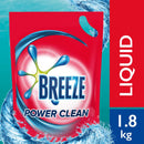 Breeze Detergent Liquid Power Clean Refill Pack 1.8kg