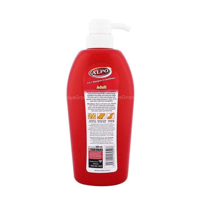 Alpo Adult Dog 2 in 1 Shampoo and Conditioner 600ml
