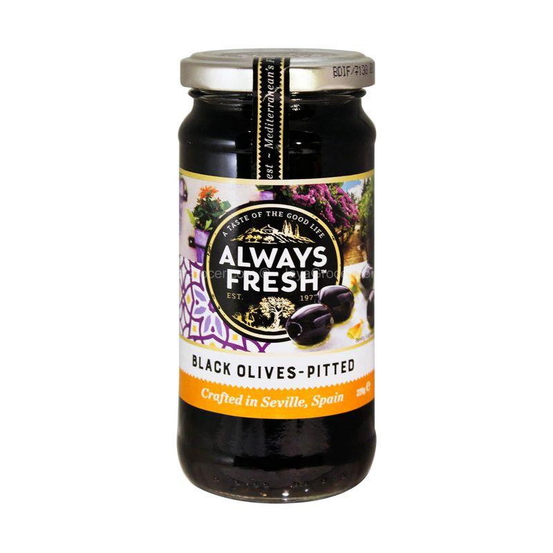 Always Fresh Black Olives-Pitted 220g