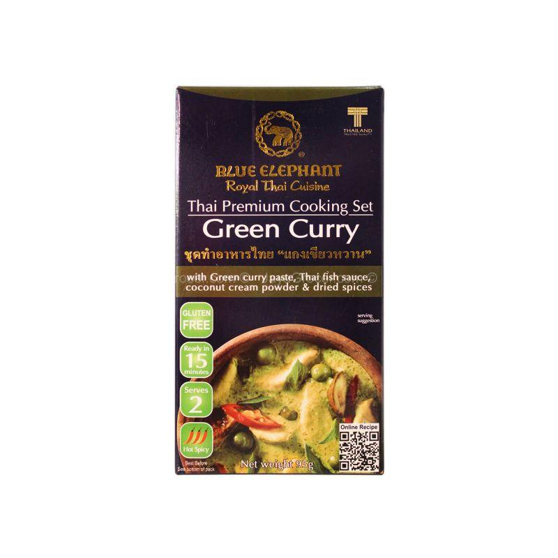 Blue Elephant Thai Premium Cooking Set Green Curry 95g