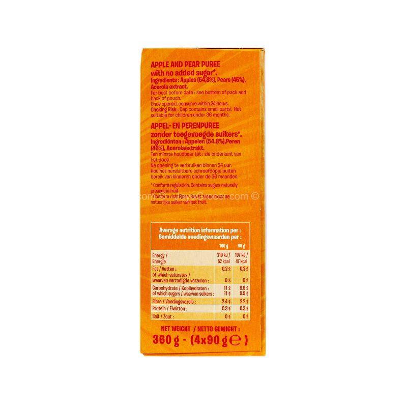 Andros Fruit Me Up Apple Pear Fruit Snack 90g x 4