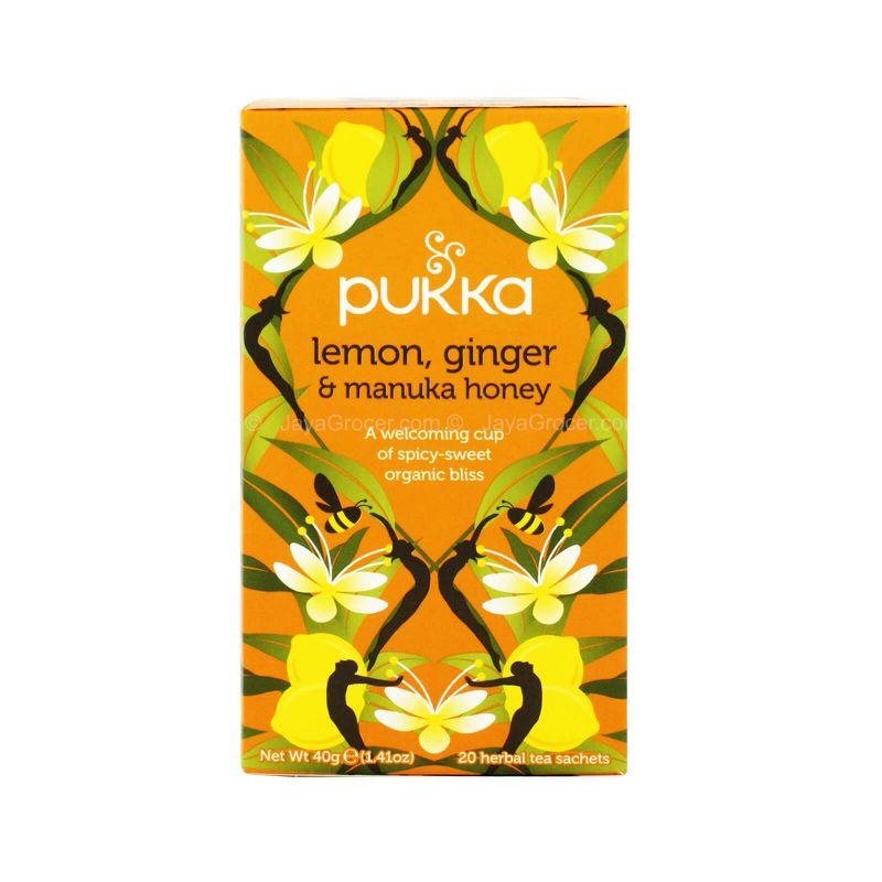 Pukka Lemon, Ginger and Manuka Honey Herbal Tea 40g
