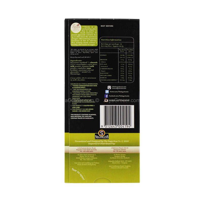 Sugarless Confectionery Milk Chocolate & Almonds 150g